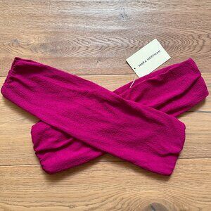Mara Hoffman Lorina Bikini Top Fuschia Size XL NWT